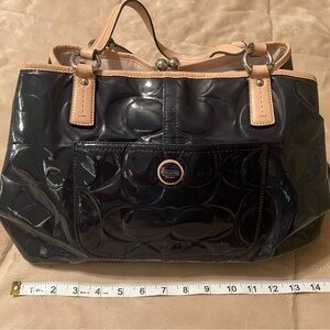 COACH Tote in Patent Navy blue